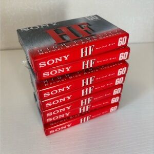 Sony high Fidelity 60 minute audio cassette bundle of 70 tapes NEW